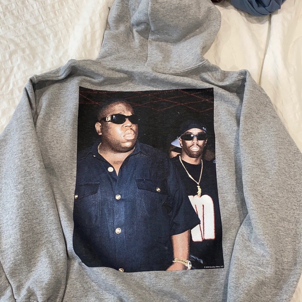 The Notorious Big grey hoodie